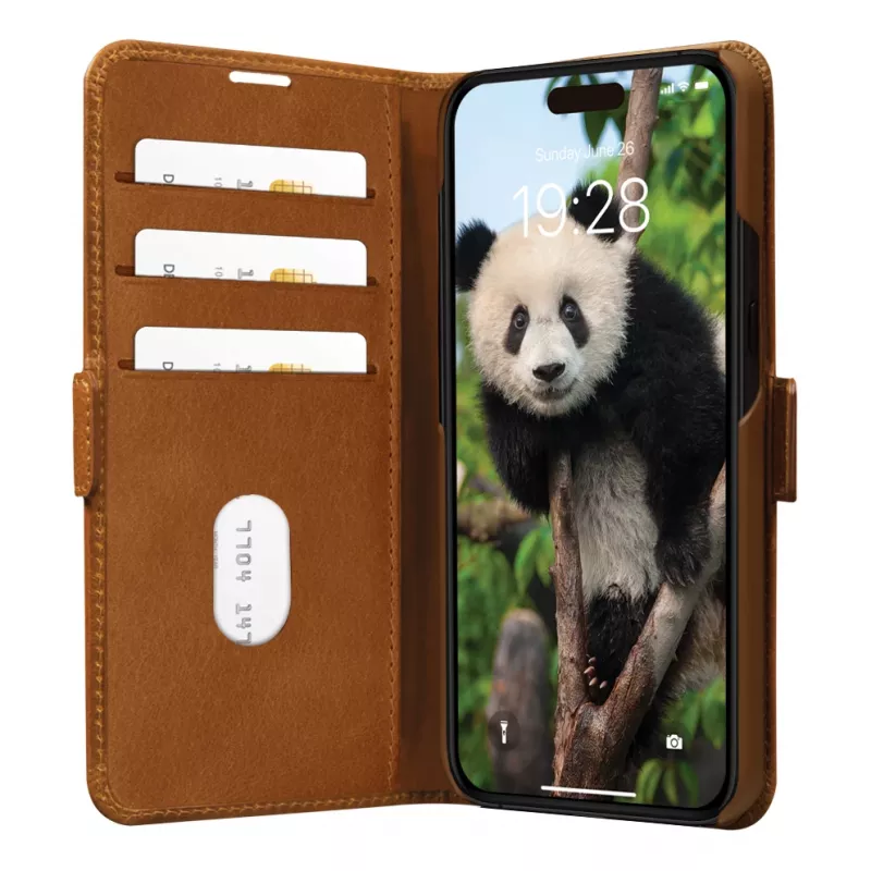 dbramante1928 Copenhagen - iPhone 17e/16e/15/14/13 - Tan, Folio, Apple, iPhone 17e/16e/15/14/13, Braun