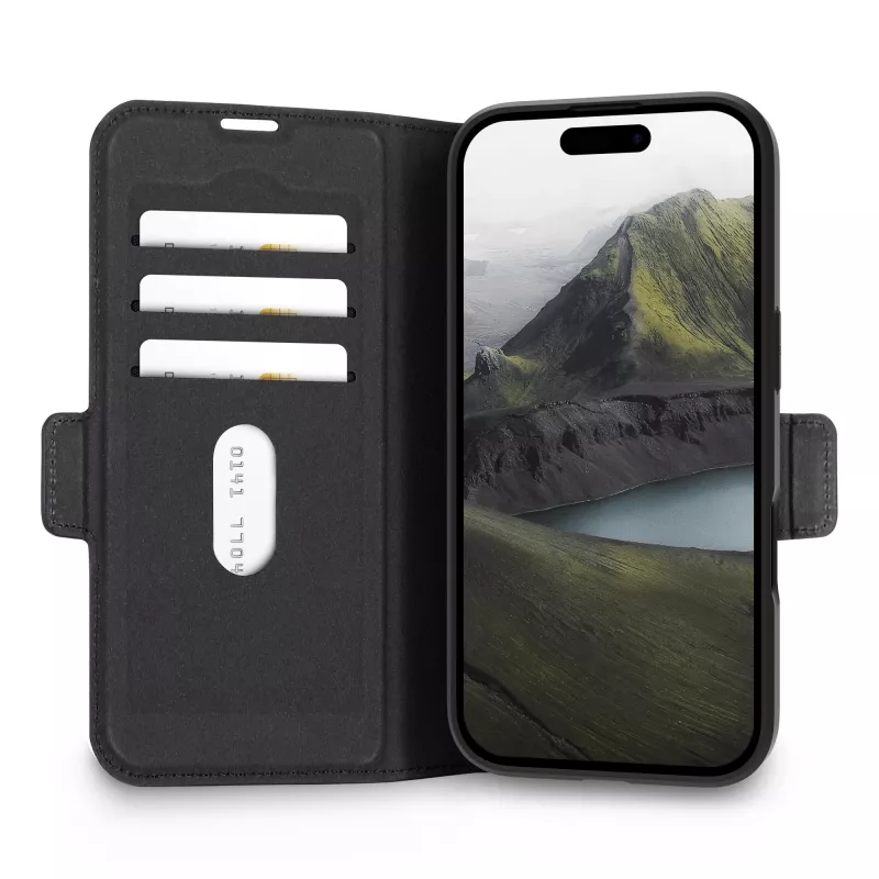 dbramante1928 Oslo Pro MagSafe Flip Case für Apple iPhone 17, Schwarz (OP63MSBL6807)