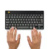 R-Go Tools Ergonomische Tastatur R-Go Compact Break, kompakte Tastatur mit Pausensoftware, AZERTY (BE), Bluetooth, Schwarz