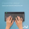R-Go Tools Ergonomische Tastatur R-Go Compact Break, kompakte Tastatur mit Pausensoftware, AZERTY (BE), Bluetooth, Schwarz