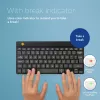 R-Go Tools Ergonomische Tastatur R-Go Compact Break, kompakte Tastatur mit Pausensoftware, AZERTY (BE), Bluetooth, Schwarz
