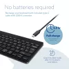 R-Go Tools Ergonomische Tastatur R-Go Compact Break, kompakte Tastatur mit Pausensoftware, AZERTY (BE), Bluetooth, Schwarz
