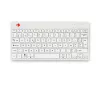 R-Go Tools Ergonomische Tastatur R-Go Compact Break, kompakte Tastatur mit Pausensoftware, AZERTY (BE), Bluetooth, weiß