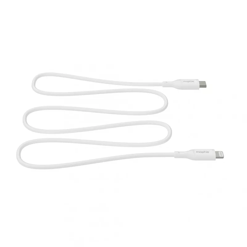 mophie essentials Lightning auf USB-C | Ladekabel (1M) Weiß