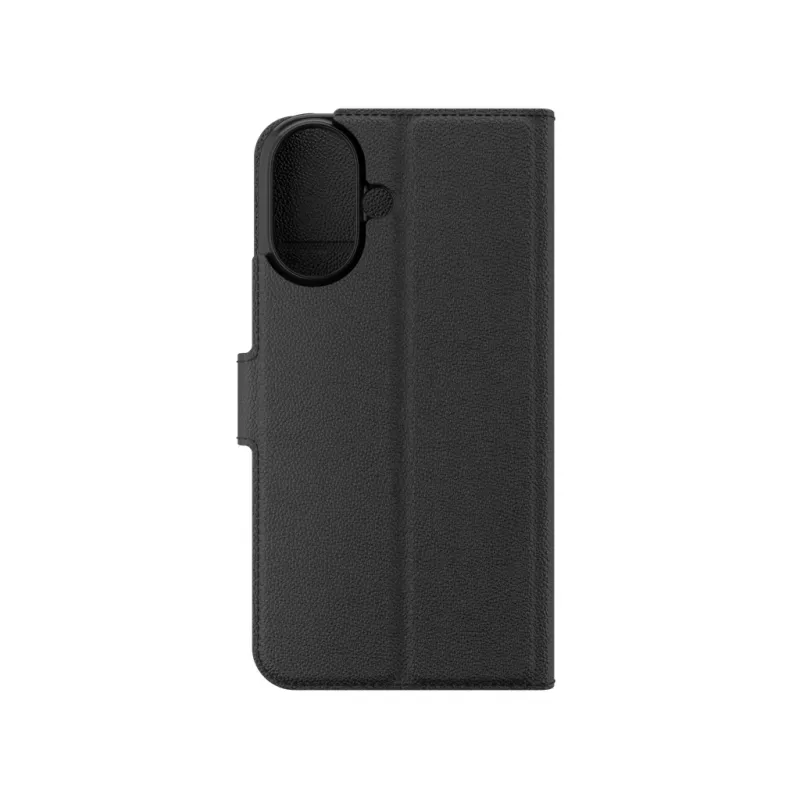 iFrogz 302315354 Defence Hülle Folio für Apple iPhone 16, Schwarz
