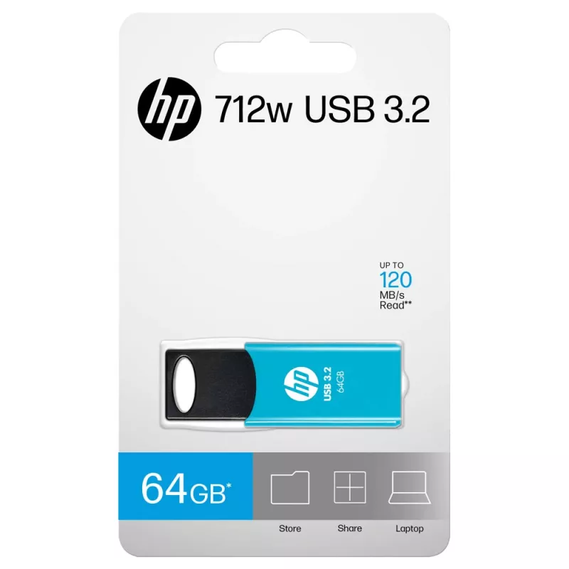 HP 712w USB-Stick 64 GB USB Typ-A 3.2 Gen 1 (3.1 Gen 1) Blau