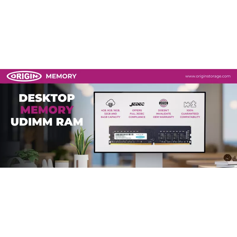 Origin Storage 8 GB DDR4 3200 MHz UDIMM 1Rx16 Non-ECC 1,2 V