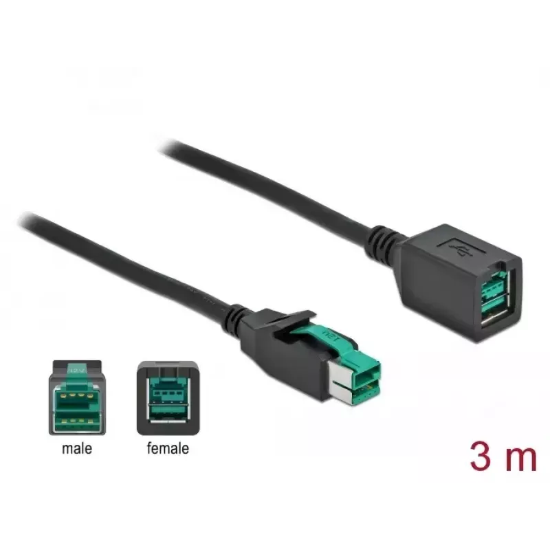 Powered USB-Verlängerungskabel DeLOCK 85982 12V 3m