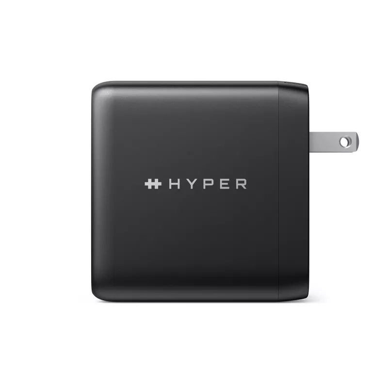 Targus HyperJuice HJG100EU 100-W-GaN-Ladegerät, Einzelport, EU, 2 m, Schwarz