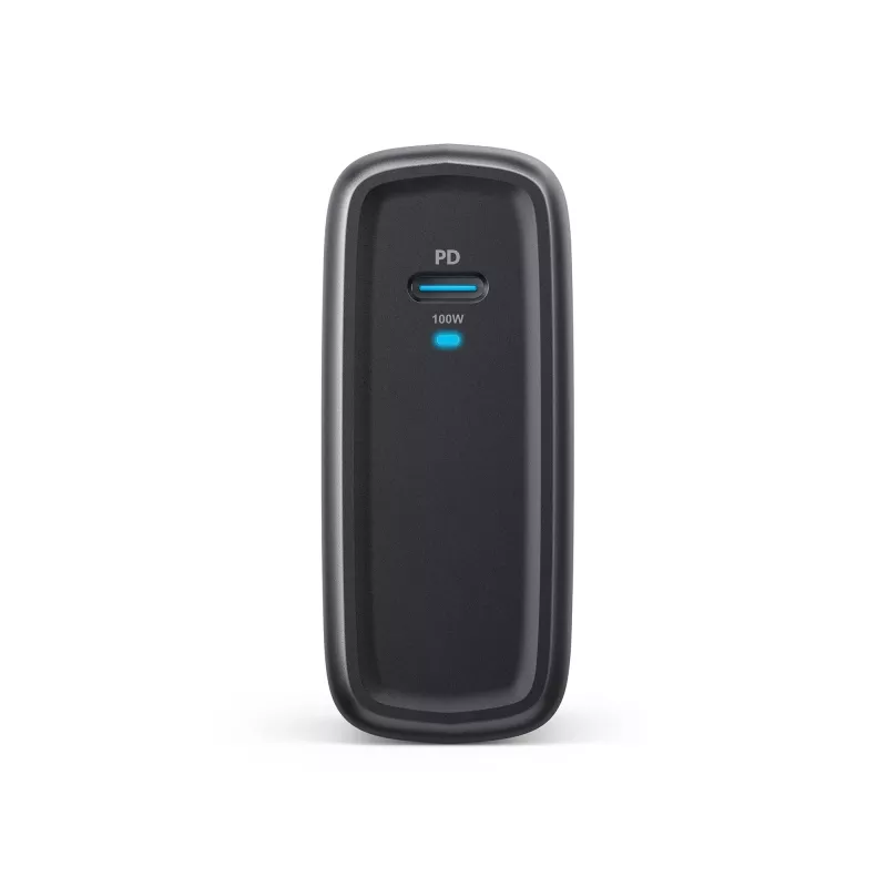 Targus HyperJuice HJG100EU 100-W-GaN-Ladegerät, Einzelport, EU, 2 m, Schwarz