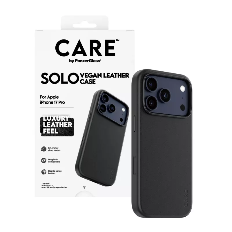 Schutzhülle PanzerGlass CARE™ Solo Case Schwarz für iPhone 17 Pro