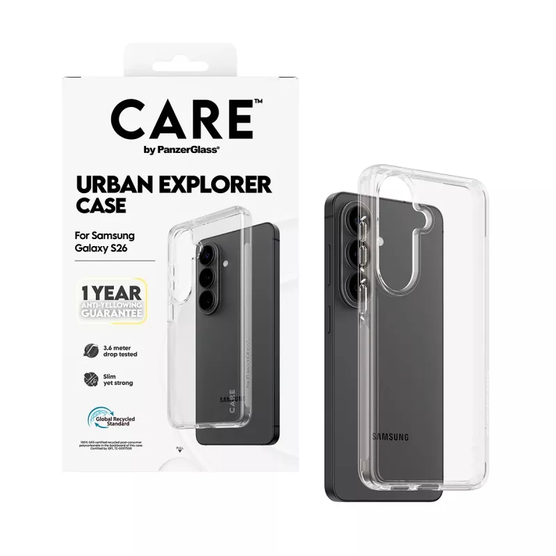 Schutzhülle PanzerGlass CARE™ Urban Explorer Transparent für Samsung Galaxy S26