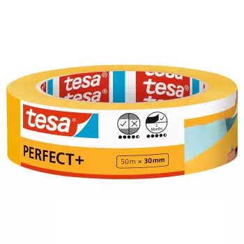 Tesa Economy 55342 Abdeckband, Weiß, 50 mm x 50 m, 3 Stk