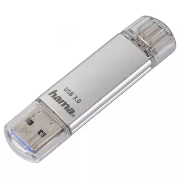 Hama C-Laeta USB-Stick 16 GB USB Typ-A / USB Typ-C 3.2 Gen 1 (3.1 Gen 1) Silber