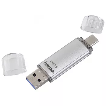Hama C-Laeta USB-Stick 16 GB USB Typ-A / USB Typ-C 3.2 Gen 1 (3.1 Gen 1) Silber