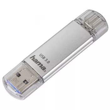 Hama C-Laeta USB-Flash-Laufwerk 32 GB USB Typ-A / USB Typ-C 3.2 Gen 1 (3.1 Gen 1) Silber