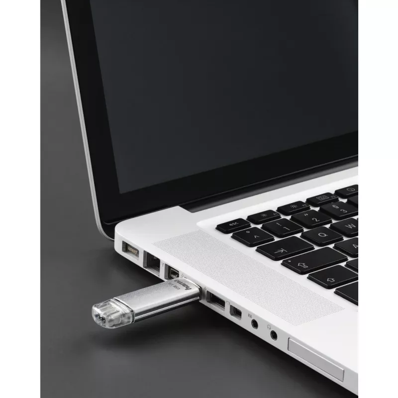 Hama FlashPen C-Laeta 00124162 USB-Stick, 32 GB, USB 3.0 / USB Type-C, Silber