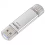 Hama C-Laeta USB-Stick 256 GB USB Typ-A / USB Typ-C 3.2 Gen 1 (3.1 Gen 1) Silber