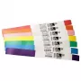 Zebra Z-Band Splash Blau Selbstklebendes Etikett