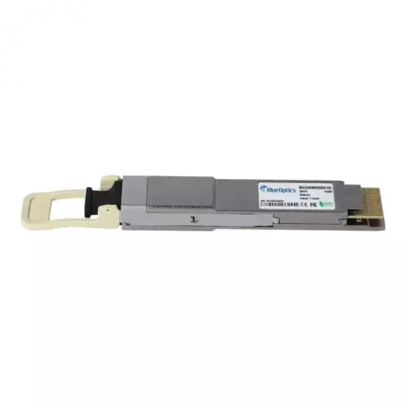 Netzwerk-Transceivermodul BlueOptics QDD-2X100-SR4-S-BO QSFP-DD 200000 Mbit/s 850 nm 100 m silber