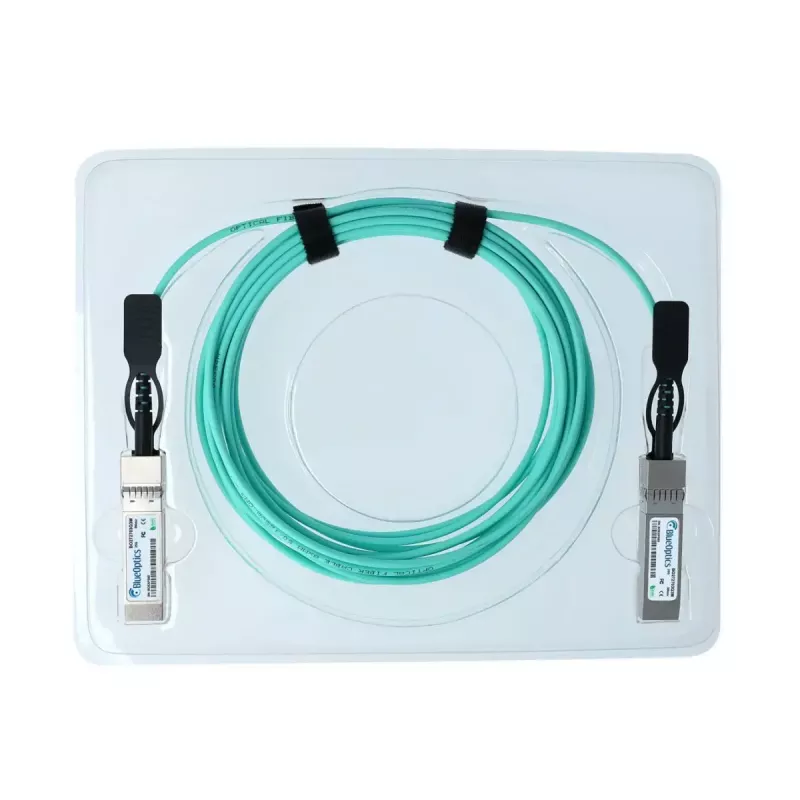 BlueOptics SFP-25G-D-AOC-25M-BO SFP28 aktives optisches Kabel, 25 m, Aqua