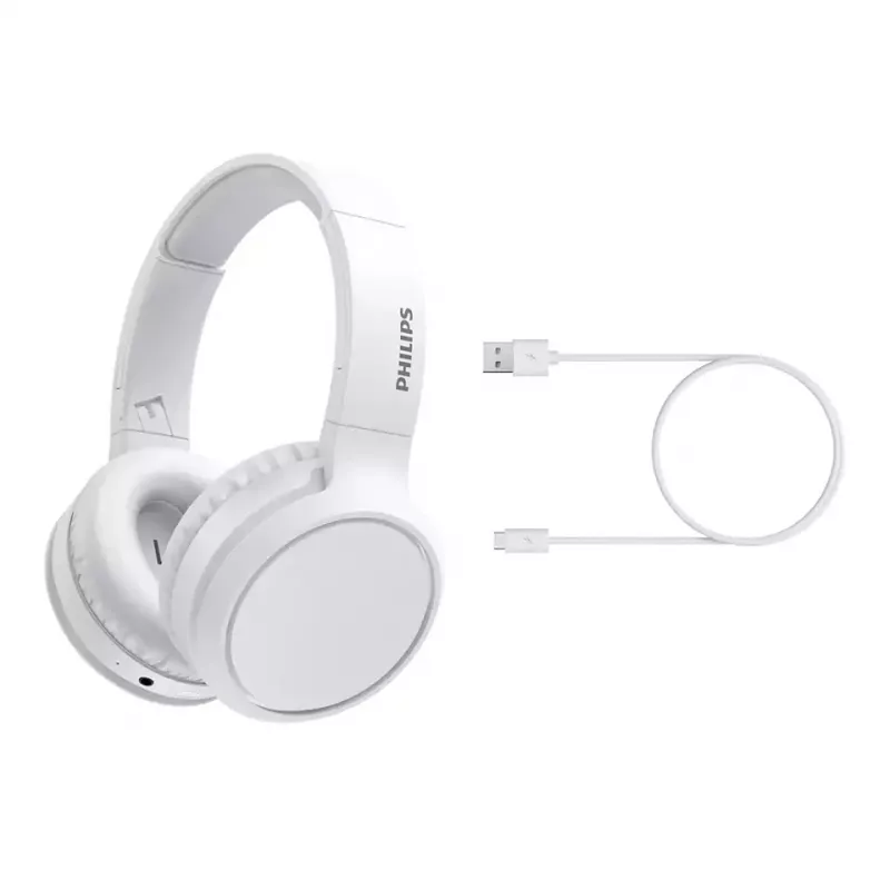 Philips TAH5205WT/00 kabellose Over-Ear-Kopfhörer mit Mikrofon, Weiß