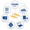 ACT Gelb 0,5 Meter U/UTP CAT6 Patchkabel mit RJ45-Steckern
