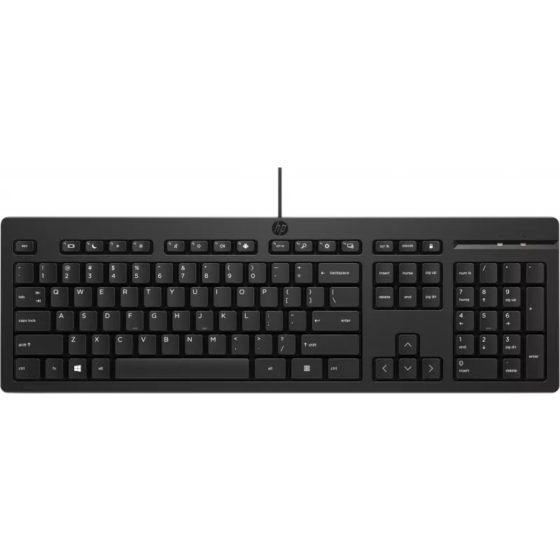 HP 125 Kabelgebundene Tastatur Full-Size USB Membran QWERTY Schwarz