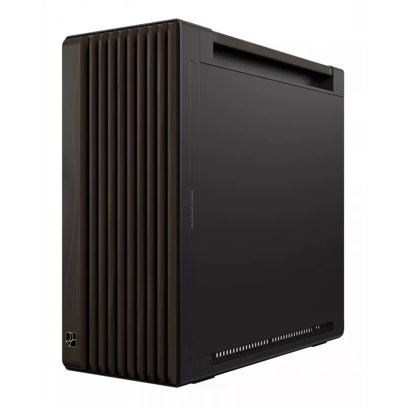 ASUS ProArt PA602 Wood Edition Modern Schwarz - Tempered Glass Panel Midi Tower Schwarz, Holz