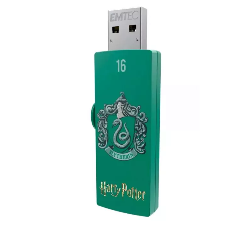 USB-Stick EMTEC M730 Slytherin 16 GB, USB Typ-A 2.0, Slide-Form, grün
