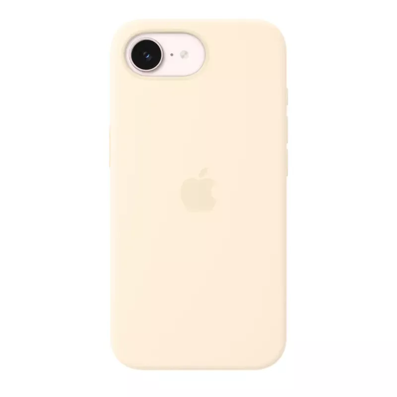 Apple MHWG4ZM/A Silikon Case mit MagSafe für iPhone 17e, Vanille