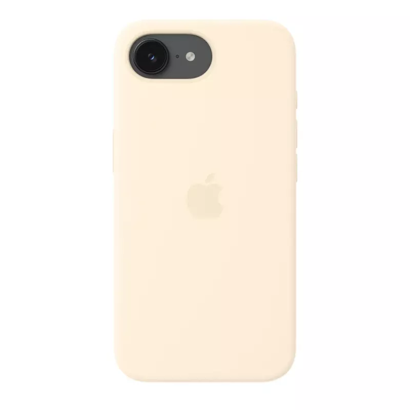 Apple MHWG4ZM/A Silikon Case mit MagSafe für iPhone 17e, Vanille