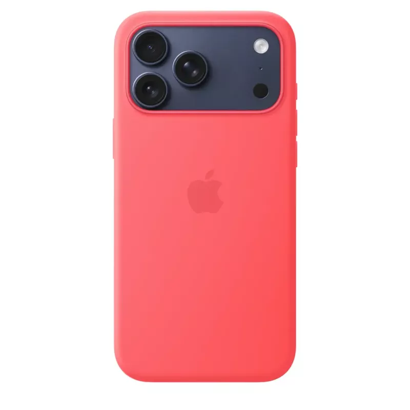 Apple MHW64ZM/A Silikon Case mit MagSafe für iPhone 17 Pro Max, Bright Guava