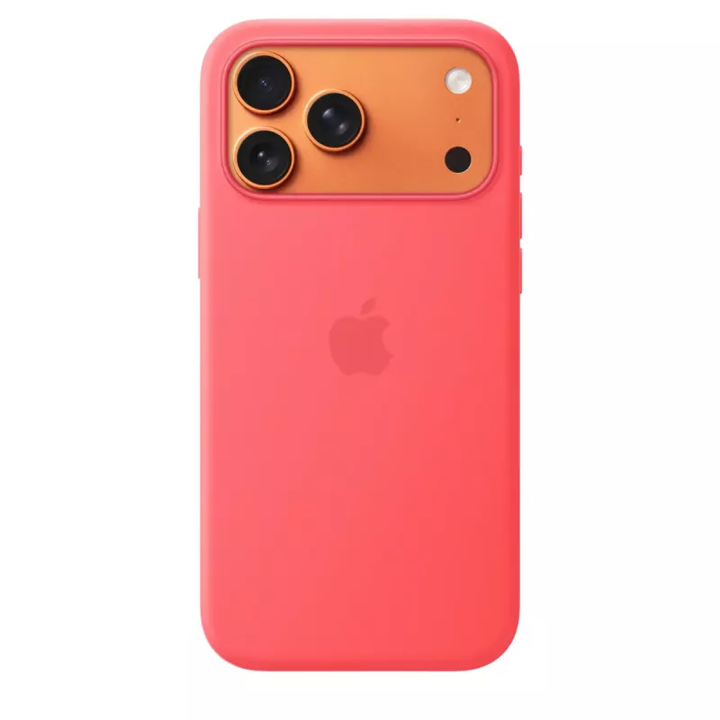 Apple MHW64ZM/A Silikon Case mit MagSafe für iPhone 17 Pro Max, Bright Guava