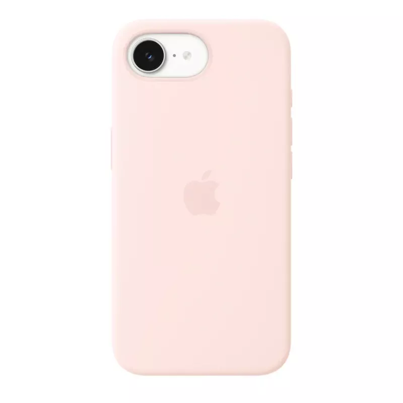 Apple MHWJ4ZM/A Silikon Case mit MagSafe für iPhone 17e, 6,1 Zoll (15,5 cm), Soft Pink