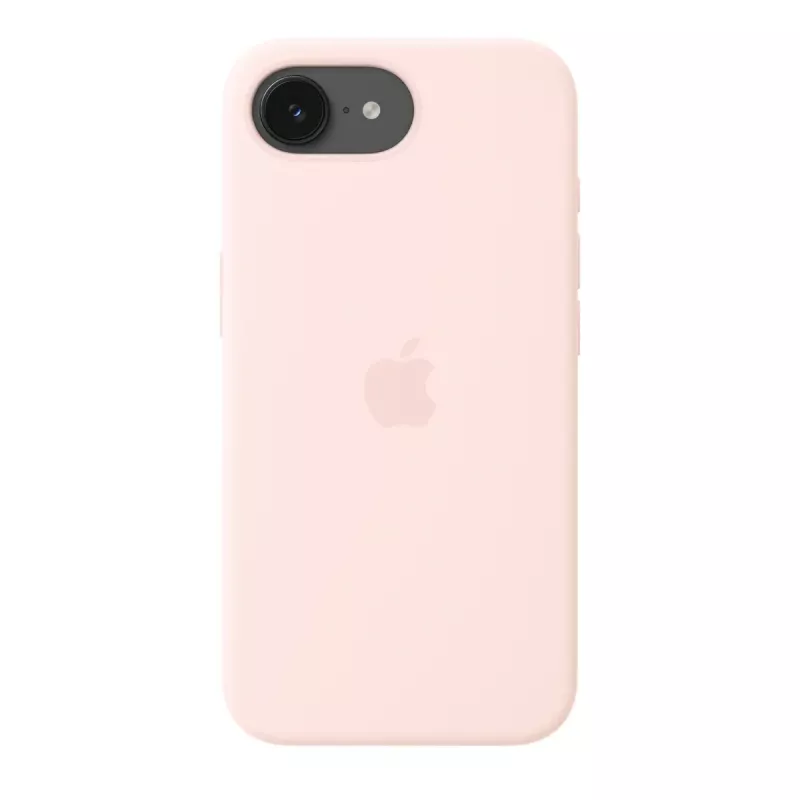 Apple MHWJ4ZM/A Silikon Case mit MagSafe für iPhone 17e, 6,1 Zoll (15,5 cm), Soft Pink