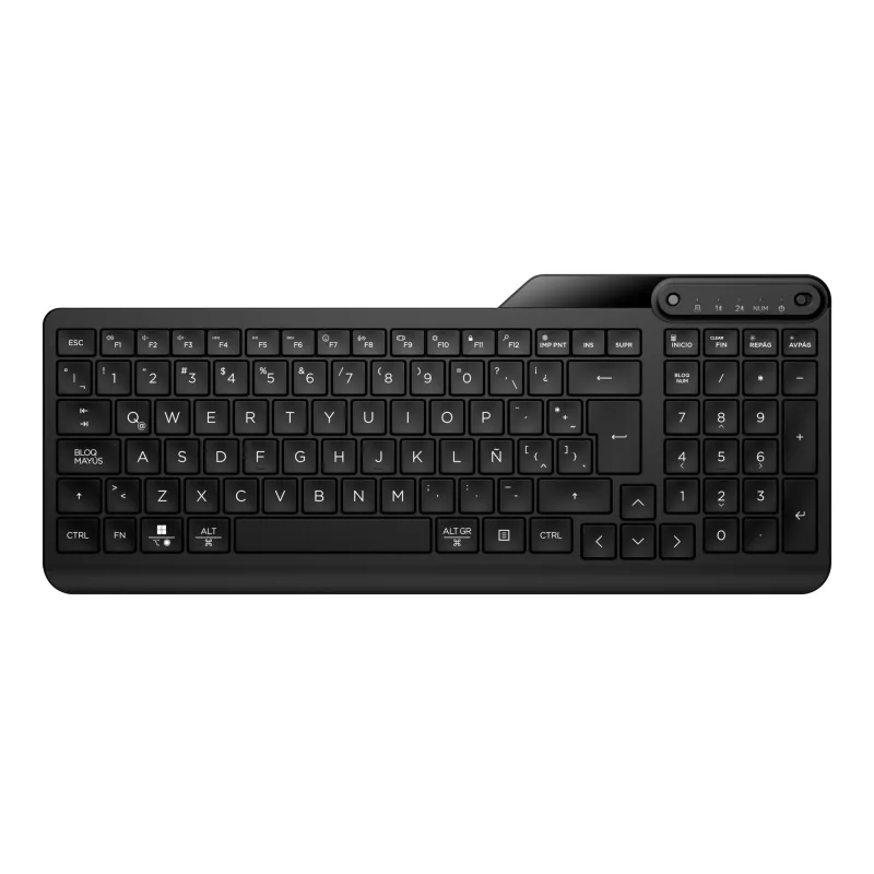 HP 475 Dual-Mode Multi-Device Compact Wireless Keyboard, 2-Zone Layout (7N7B9AA#UUW)