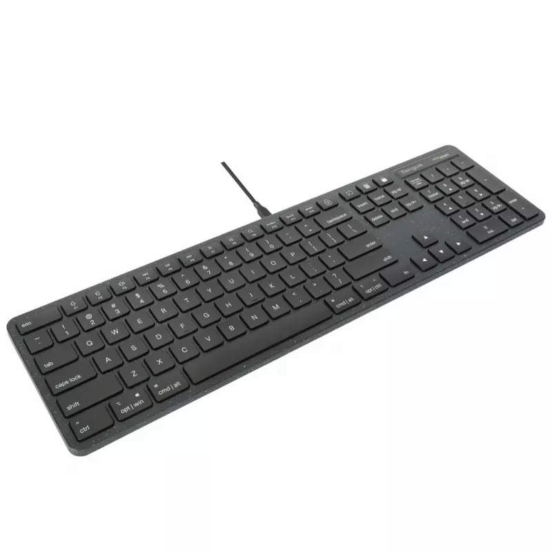 Targus EcoSmart AKB874UK Tastatur Universal USB QWERTY UK-Englisch Schwarz