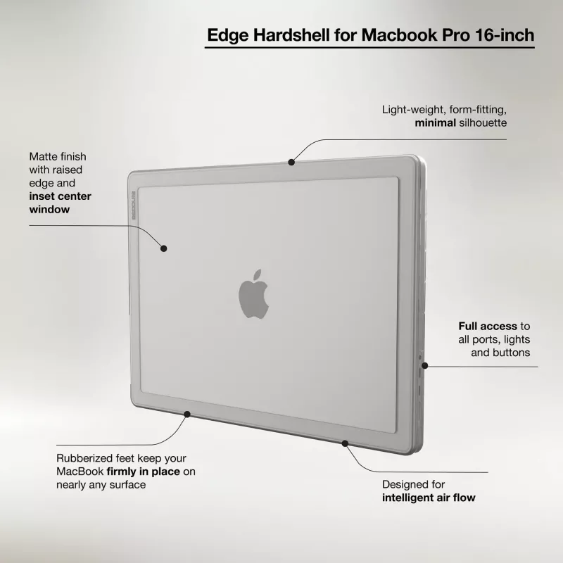 Incase Edge Hardshell Case mit Makrolon® für 16-Zoll MacBook Pro (M1-M4, 2021-2024)
