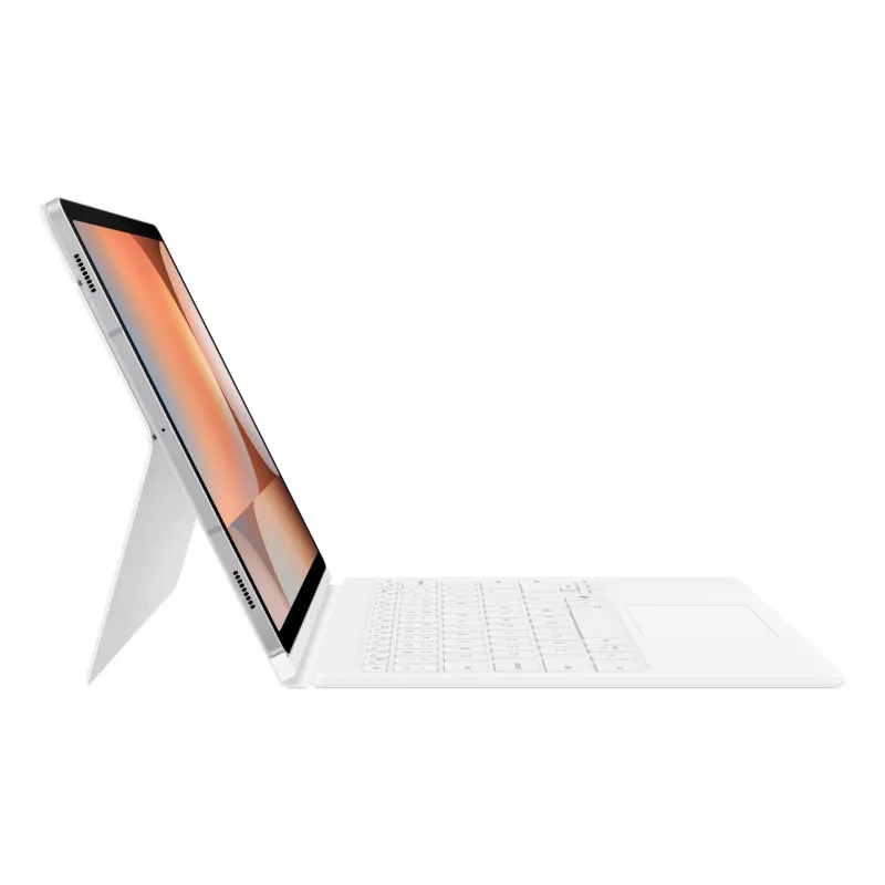 Samsung EF-DX825 Book Cover Keyboard für Galaxy Tab S10+/S9+/S9 FE+, Weiß