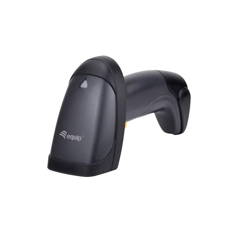 Equip Drahtloser 1D-Laser-Barcodescanner, große Reichweite, mit Ständer