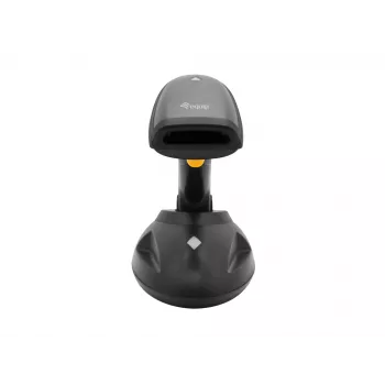 Equip kabelloser Handheld-2D-Barcodescanner mit großer Reichweite und Ständer
