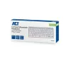 ACT Portable Bluetooth-Tastatur Azerty/BE-Layout Kabellos Weiß 75%