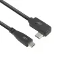 ACT USB 3.0 10Gbps 60W USB Type-C (gerade) auf USB Type-C (links/rechts abgewinkelt) Kabel, 0,5 Meter