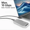 ACT USB 3.0 10Gbps 60W USB Type-C (gerade) auf USB Type-C (links/rechts abgewinkelt) Kabel, 3 Meter