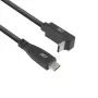 ACT USB 3.0 10Gbps 60W USB Type-C (gerade) auf USB Type-C (aufwärts/abwärts abgewinkelt) Kabel, 1 Meter