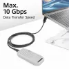 ACT USB 3.0 10Gbps 60W USB Type-C (gerade) auf USB Type-C (aufwärts/abwärts abgewinkelt) Kabel, 1 Meter