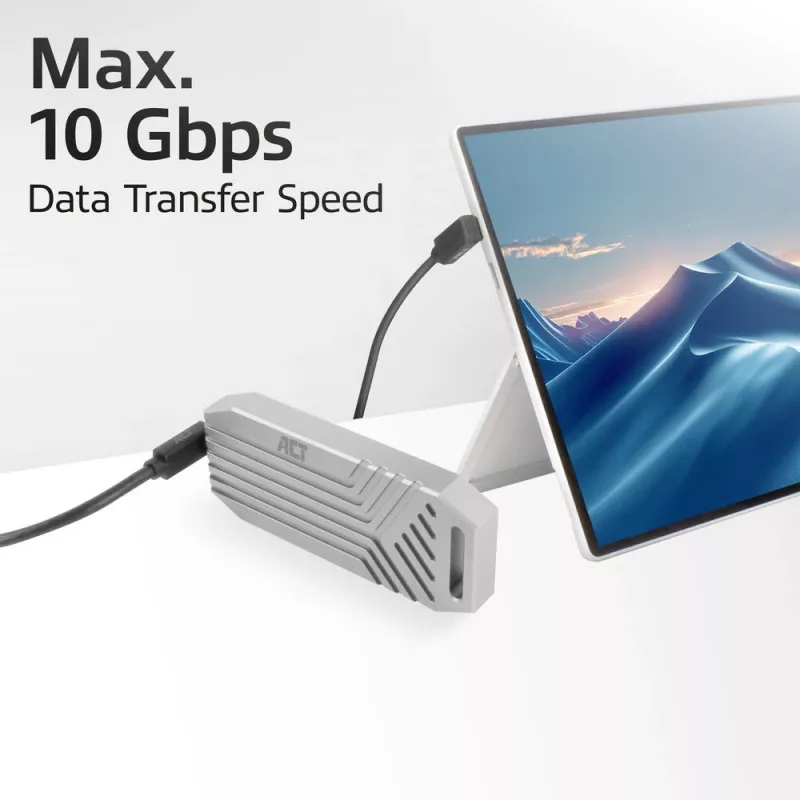 ACT USB 3.0 10Gbps 60W USB Type-C (nach oben/unten abgewinkelt) auf USB Type-C (nach oben/unten abgewinkelt) Kabel, 1 Meter