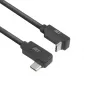 ACT USB 3.0 10Gbps 60W USB Type-C (links/rechts abgewinkelt) zu USB Type-C (auf/ab abgewinkelt) Kabel, 2 Meter