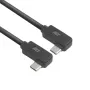 ACT USB 3.0 10Gbps 60W USB Type-C® (links/rechts gewinkelt) auf USB Type-C® (links/rechts gewinkelt) Kabel, 2 Meter
